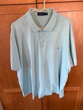 Polo Ralph Lauren Big & Tall Soft Cotton Interlock Polo Shirt 3XB Light Blue